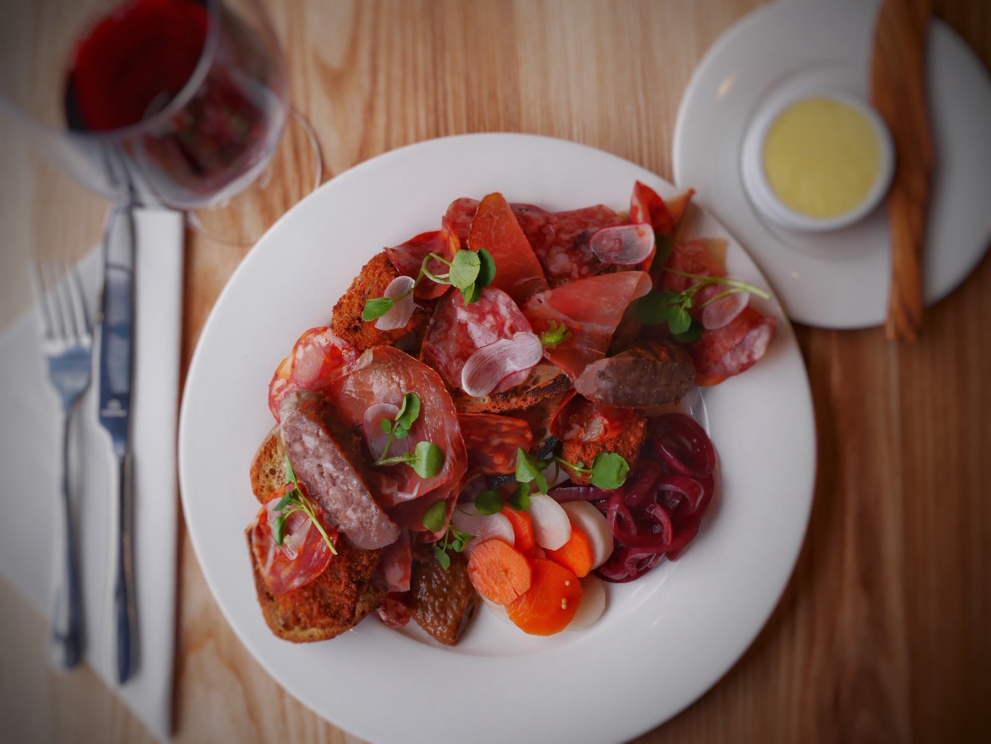 Artisan Charcuterie Board with Pickled Roots